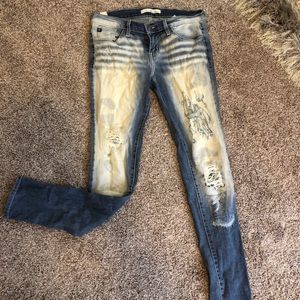 Kancan faded wash skinny jeans